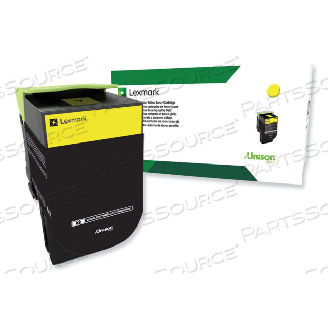 OEM#: 80C0HYG80C0HYG ПРОГРАММА ВОЗВРАТА ТОНЕР ВЫСОКОЙ ЕМКОСТИ, РЕСУРС 3000 СТРАНИЦ, ЖЕЛТЫЙ, СООТВЕТСТВУЕТ TAA от Lexmark