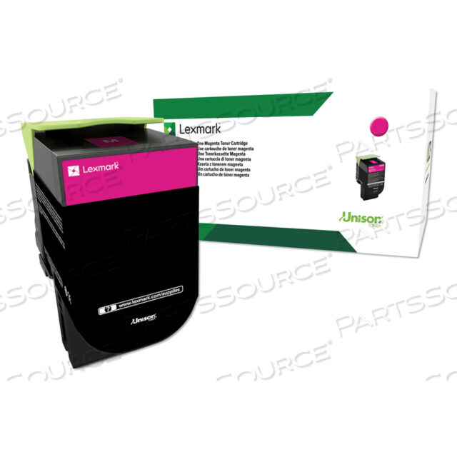 OEM#: 80C0HMG80C0HMG ПРОГРАММА ВОЗВРАТА ТОНЕР ВЫСОКОЙ ЕМКОСТИ, РЕСУРС 3000 СТРАНИЦ, ПУРПУРНЫЙ, СООТВЕТСТВУЕТ TAA от Lexmark