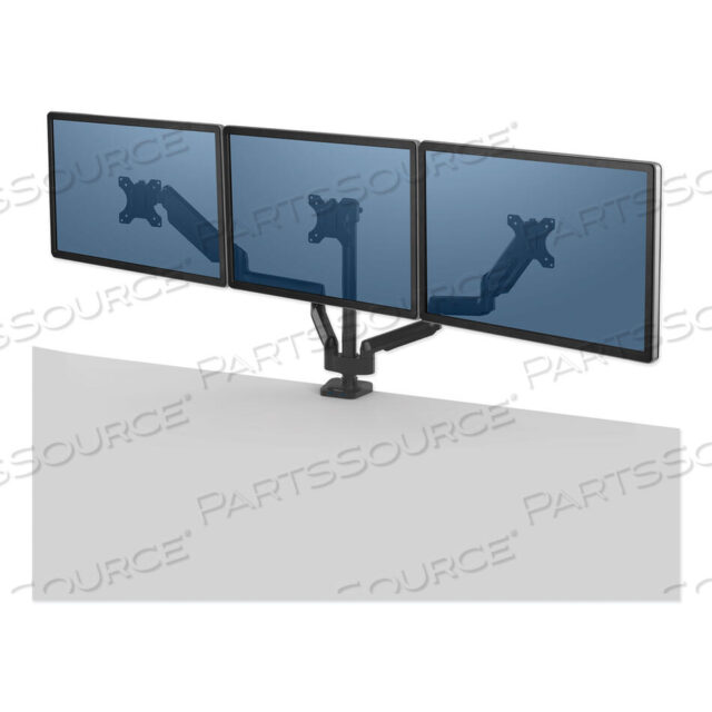 OEM#: 8042601КРОНШТЕЙН ДЛЯ ТРОЙНЫХ МОНИТОРОВ PLATINUM SERIES ДЛЯ 27 МОНИТОРОВ, ВРАЩЕНИЕ НА 360 ГРАДУСОВ, НАКЛОН +85/-20 ГРАДУСОВ, ПАНОРАМИРОВАНИЕ НА 360 ГРАДУСОВ, ЧЕРНЫЙ, ПОДДЕРЖИВАЕТ ГРУЗ 20 ФУНТОВ от Fellowes