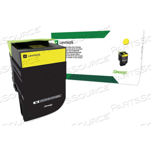 OEM#: 80C0XYG80C0XYG ПРОГРАММА ВОЗВРАТА ТОНЕР СВЕРХВЫСОКОЙ ЕМКОСТИ, РЕСУРС 4000 СТРАНИЦ, ЖЕЛТЫЙ, СООТВЕТСТВУЕТ TAA от Lexmark