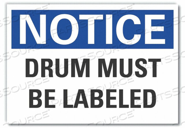 FACILITY SIGN 10 W X 7 H 0.001 THICK