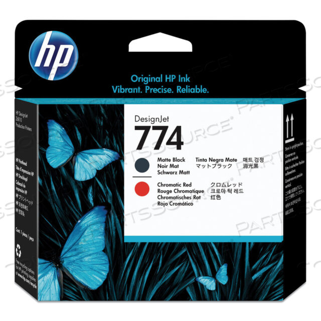 HP 774, (P2V97A) ХРОМАТИЧЕСКАЯ КРАСНАЯ/МАТОВО-ЧЕРНАЯ ПЕЧАТАЮЩАЯ ГОЛОВКА