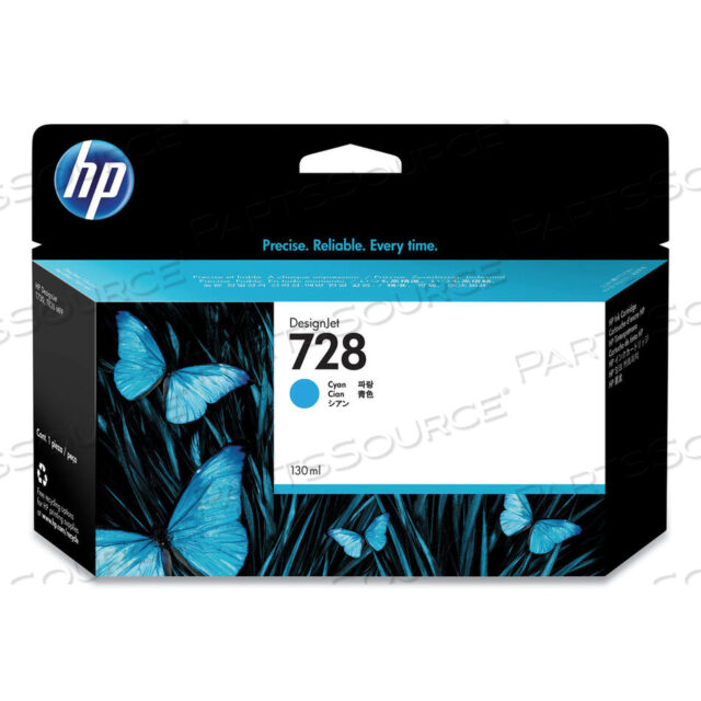 OEM#: F9J67AHP 728, (F9J67A) ОРИГИНАЛЬНЫЙ КАРТРИДЖ С ГОЛУБЫМИ ЧЕРНИЛАМИ от HP (Hewlett-Packard)