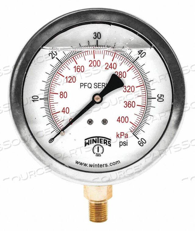 МАНОМЕТР QUAL SS/BR 4 1/4 LM 0-60 PSI/KPA