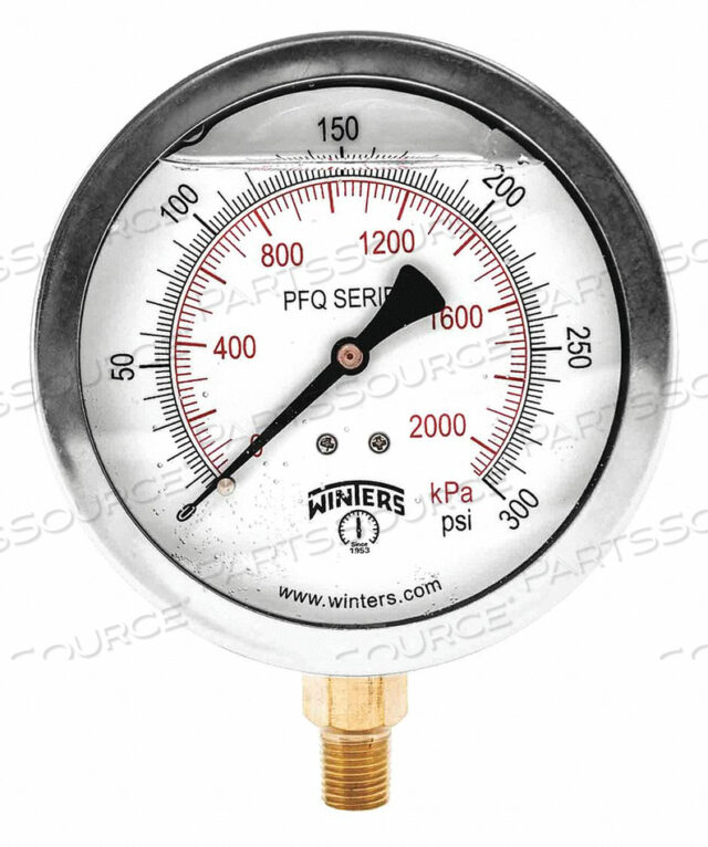 МАНОМЕТР QUAL SS/BR 4 1/4 LM 0-300 PSI/KPA