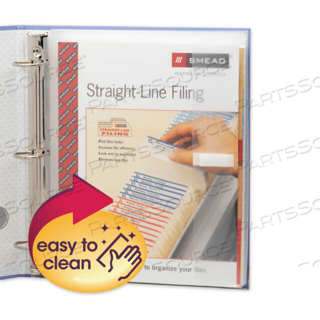 OEM#: 89500POLY RING BINDER POCKETS, 9 X 11.5, ПРОЗРАЧНЫЕ, 3 ШТ./УПАКОВКА от Smead