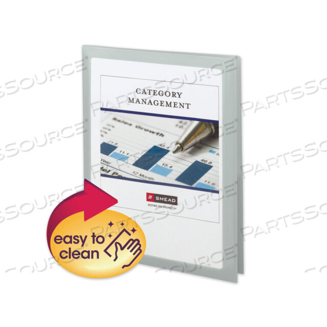 OEM#: 87706ПАПКА-ПАПКА FRAME VIEW POLY С ДВУМЯ КАРМАНАМИ, ВМЕСТИМОСТЬЮ 100 ЛИСТОВ, 11 X 8,5, ПРОЗРАЧНАЯ/OYSTER, 5 ШТ. В УПАКОВКЕ от Smead
