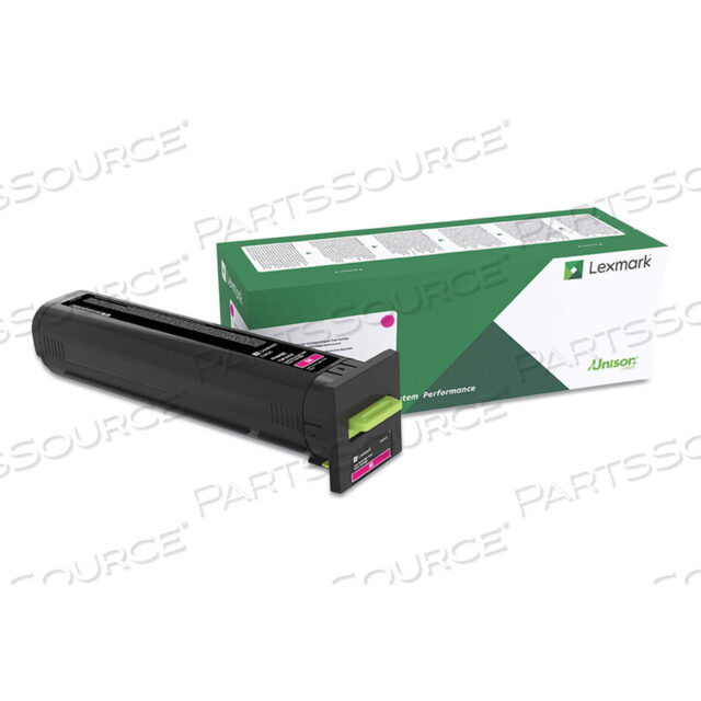 OEM#: 82K0XMG82K0XMG RETURN PROGRAM EXTRA HIGH-YIELD TONER, 22,000 PAGE-YIELD, MAGENTA by Lexmark