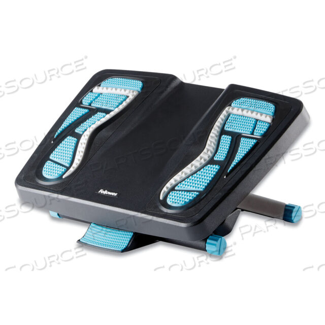 OEM#: 8068001ENERGIZER FOOT SUPPORT, 17.88W X 13.25D X 4 TO 6.5H, CHARCOAL/BLUE/GRAY by Fellowes