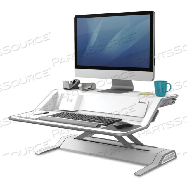 OEM#: 8080201LOTUS DX РАБОЧАЯ СТАНЦИЯ ДЛЯ РАБОТЫ СИДЯ-СТОЯ, 32,75 X 24,25 X 5,5 ДО 22,5, БЕЛАЯ от Fellowes