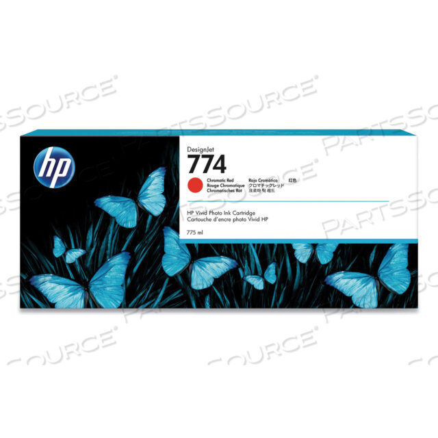 HP 774, (P2W02A) ОРИГИНАЛЬНЫЙ КАРТРИДЖ С ЧЕРНИЛАМИ CHROMATIC RED