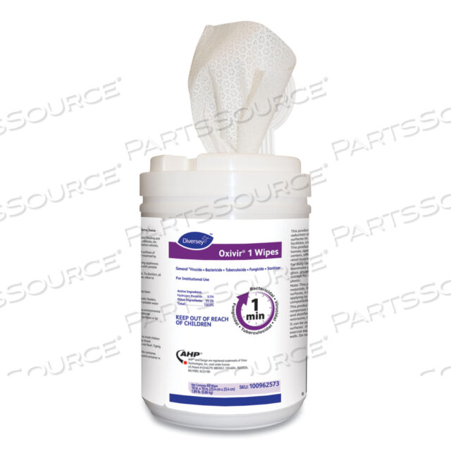 OEM#: 100962573OXIVIR 1 САЛФЕТКИ, 10 X 10, ХАРАКТЕРНЫЙ АРОМАТ, 60 КАНИСТРОВ, 12/КОРОБКА от Diversey