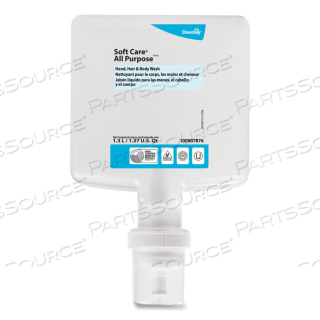OEM#: 100907876SOFT CARE ALL PURPOSE HAND, HAIR AND BODY, LEMON TEA SPLASH, КАРТРИДЖ 1,3 Л, 6 ШТУК В КОРОБКЕ от Diversey