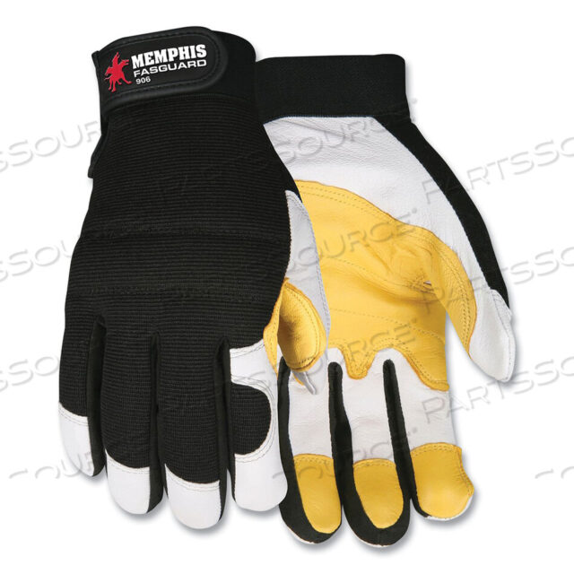 OEM#: 906XLFASGUARD WHITE GRAIN GOATSKIN YELLOW XL от MCR Safety