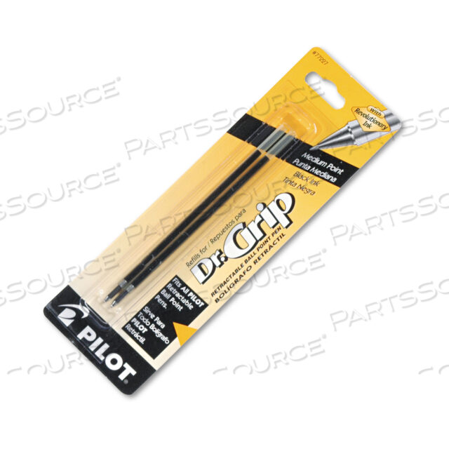 СТЕРЖЕНЬ ДЛЯ ШАРИКОВЫХ РУЧЕК DR. GRIP, EASYTOUCH, THE BETTER, B2P И REX GRIP BEGREEN, СРЕДНИЙ КОНИЧЕСКИЙ НАКОНЕЧНИК, ЧЕРНЫЕ ЧЕРНИЛА, 2 ШТ. В УПАКОВКЕ