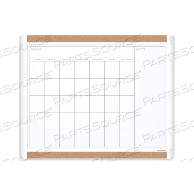 OEM#: 437U00-01PINIT МАГНИТНЫЙ СУХОСТИРАЕМЫЙ КАЛЕНДАРЬ С ПЛАСТИКОВОЙ РАМКОЙ, 20 X 16, БЕЛАЯ ПОВЕРХНОСТЬ И РАМКА от U Brands
