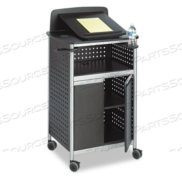 OEM#: 8922BLSCOOT МНОГОФУНКЦИОНАЛЬНАЯ МОБИЛЬНАЯ ТАБЛИЦА, 28,75 X 22 X 49,75, ЧЕРНЫЙ/СЕРЕБРИСТЫЙ от Safco