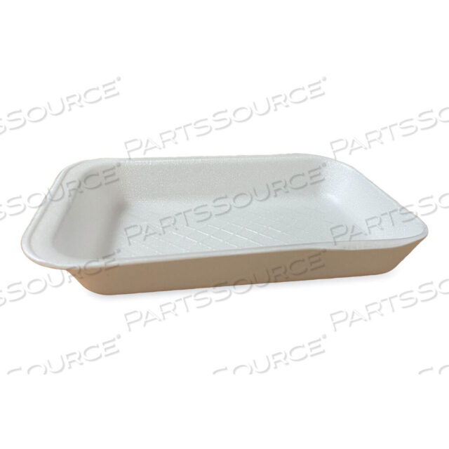 OEM#: 2DWHMEAT TRAYS, #2D, 8.56 X 6.1 X 1.2, WHITE, 500/CARTON by Genpak