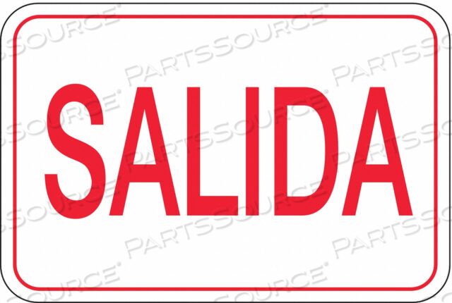 OEM#: UVOS1045ЗНАК ВЫХОДА SALIDA 7 X10 от United Visual Products