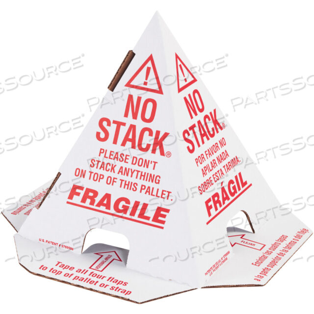 OEM#: КОНУСЫ-ПАЛЛЕТЫ CONERDPALLET - АНГЛИЙСКИЙ, ФРАНЦУЗСКИЙ И ИСПАНСКИЙ, 8 X 8 X 10, БЕЛЫЕ С КРАСНОЙ ПЕЧАТЬЮ, 50 В КОРОБКЕ от BOX Partners (Box Acquisitions, LLC)