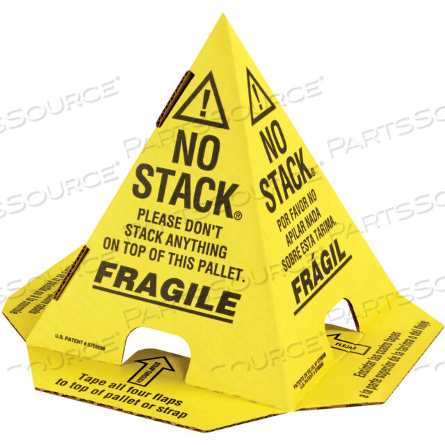 OEM#: CONEYWPALLET CONES - АНГЛИЙСКИЙ, ФРАНЦУЗСКИЙ И ИСПАНСКИЙ, 8 X 8 X 10, ЖЕЛТЫЙ С ЧЕРНОЙ ПЕЧАТЬЮ, 50 В КОРОБКЕ от BOX Partners (Box Acquisitions, LLC)