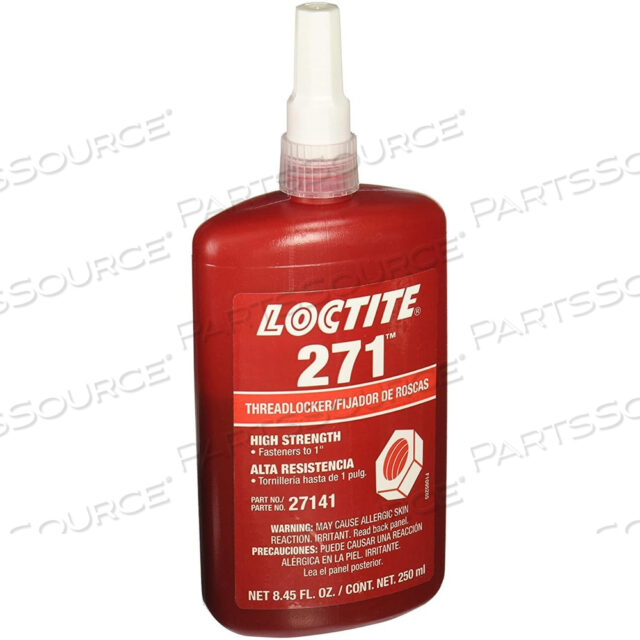 88441 ФИКСАТОР РЕЗЬБЫ LOCTITE, # 271, ВЫСОКОПРОЧНЫЙ, КРАСНЫЙ, БУТЫЛКА 250 МЛ