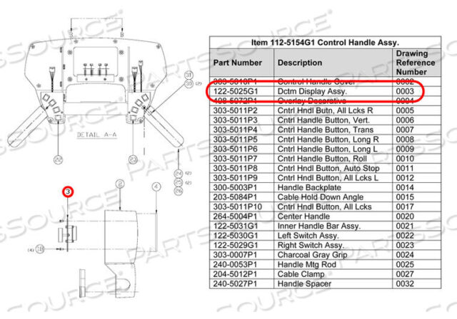OEM#: 122-5025G4СБОРКА ПЛАТЫ ДИСПЛЕЯ от Del Medical Imaging