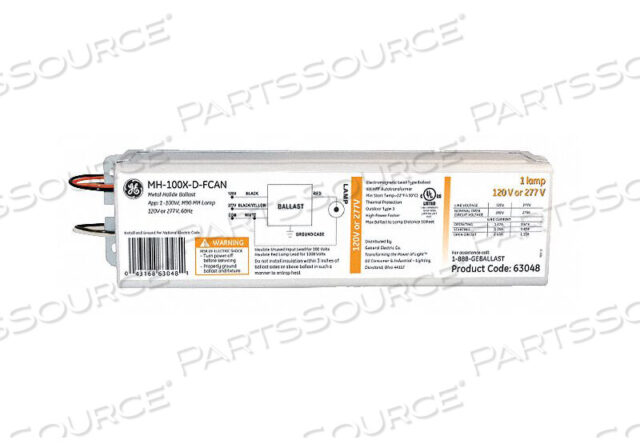 Заменяет GE Lighting GEMH100MVRFЗАМЕНА ДЛЯ GE GENERAL ELECTRIC G.E GEMH100MVR-F