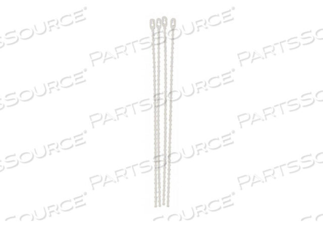 OEM#: 81761МНОГОРАЗОВЫЙ ГАЛСТУК С БУСИНАМИ 8 ДЮЙМОВ БЕЛЫЙ PLSTC PK100 от Brady Americas