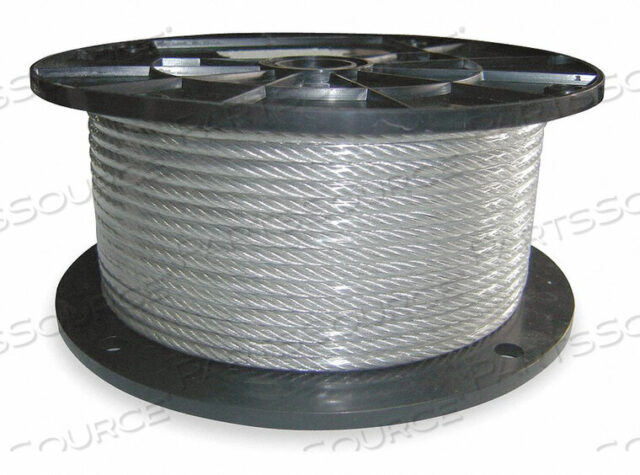 OEM#: 2VJT4CABLE 1/8 ДЮЙМА 250 ФУТОВ. ДЛИНА 352 ФУНТА. 7X19 СТАЛЬ от DAYTON ELECTRIC MANUFACTURING CO