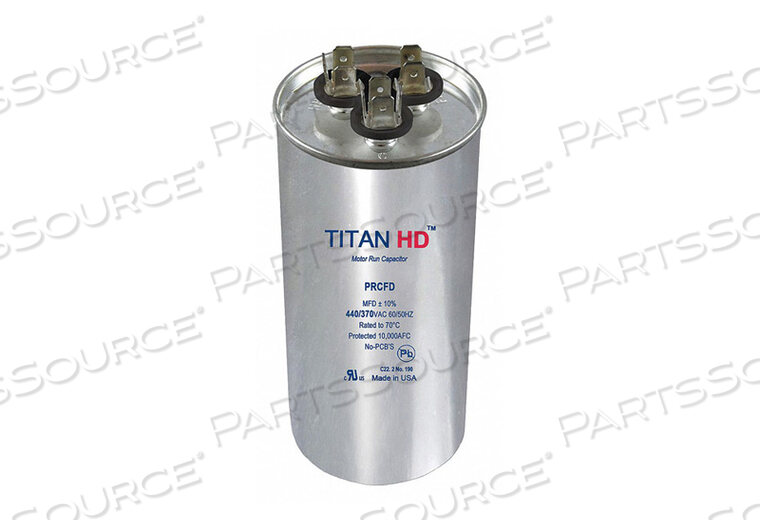 OEM#: PRCFD405AMOTOR DUAL RUN CAP 40/5 MFD 440V ROUND от Titan HD