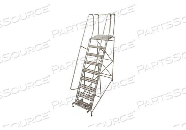 OEM#: 1009R2632A1E30B4AC1P6СТАЛЬНАЯ ЛЕСТНИЦА НА КОЛЕСАХ, 120 ДЮЙМОВ, СЕРАЯ, от Cotterman