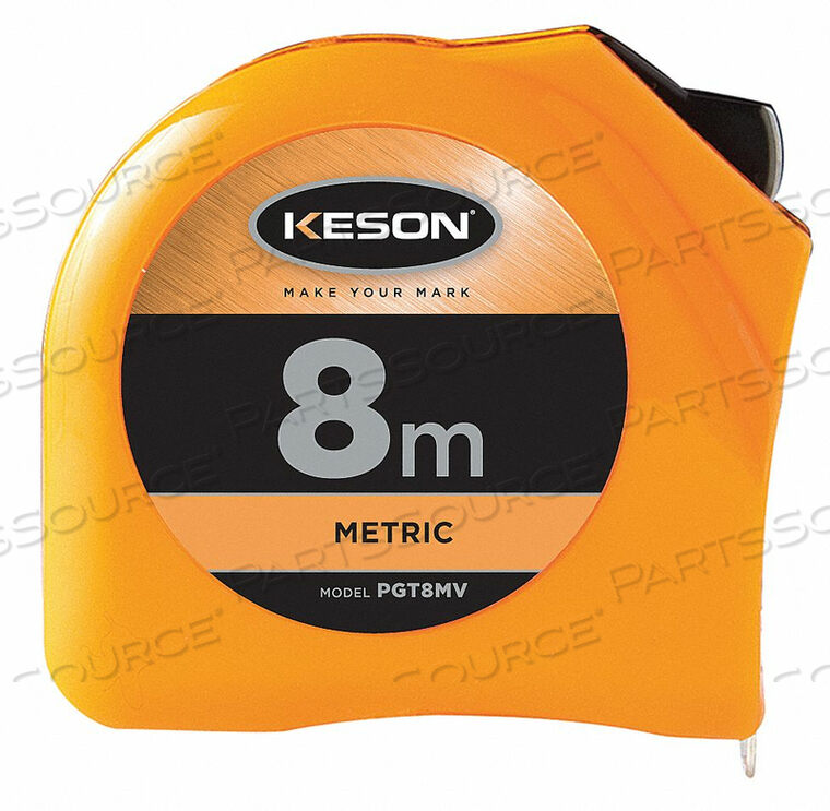 OEM#: PGT8MVДЛИННАЯ РУЛЕТКА 25MM X 8M ОРАНЖЕВАЯ CM/MM от Keson