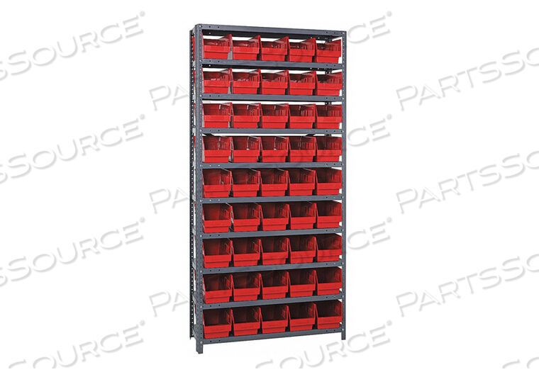 OEM#: 1275-202RDG6987 СТЕЛЛАЖ ДЛЯ ЯЩИКОВ ОБЩАЯ ВЫСОТА 75, 45 ЯЩИКОВ КРАСНЫЙ от Quantum Storage Systems