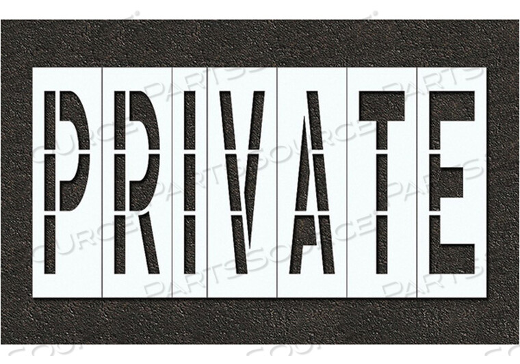 OEM#: STL-116-74829ТРАФАРЕТ ДЛЯ ТРОТУАРНОЙ ПЛАСТИКОВОЙ ЧАСТНОЙ 48 ДЮЙМОВ от RAE Products & Chemicals Corp.