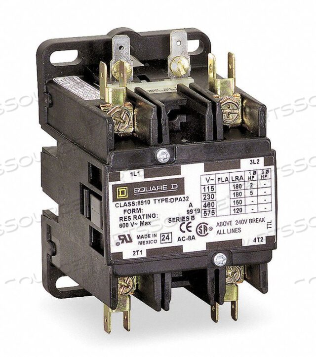 H2639 DFINIT PRPOSE CNTACTR 277VAC 50A 2P ОТКРЫТ