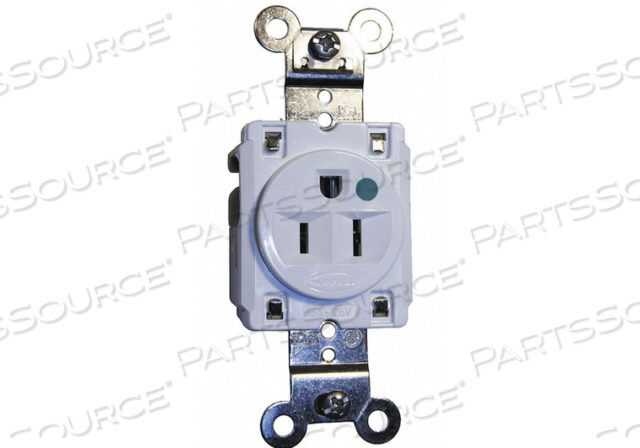 OEM#: HBL8210Wрозетка одинарная 15A 5-15R 125V белая от Hubbell Incorporated, Wiring Device-Kellums
