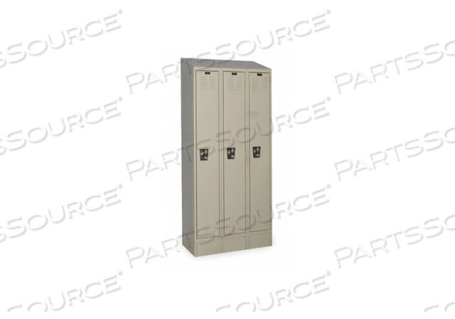 OEM#: URB3258-1ASB-PTREADY-BUILT II ОДНОЯРУСНЫЙ 3-ДВЕРНЫЙ СТАЛЬНОЙ ШКАФЧИК, 12 ШИРИНА X 15 ДВЕРЕЙ 72 В, КОРИЧНЕВЫЙ, СБОРКА Hallowell