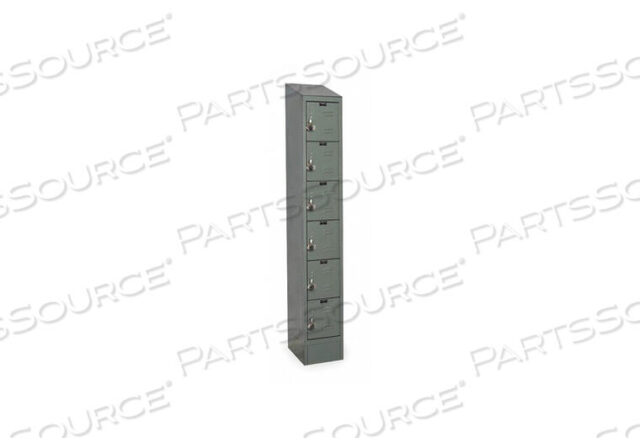 OEM#: URB1228-6ASB-HGREADY-BUILT II ШКАФЧИК ШЕСТИ ЯРУСНЫЙ 1 ШИРОКИЙ - 12 X 12 X 12 - ТЕМНО-СЕРЫЙ от Hallowell