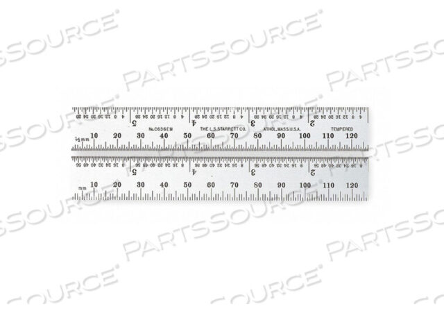OEM#: C636ME-150СТАЛЬНАЯ ПРУЖИННАЯ ЛИНЕЙКА ЗАКАЛЕННАЯ 6 ДЮЙМОВ ТИП 36 от Starrett