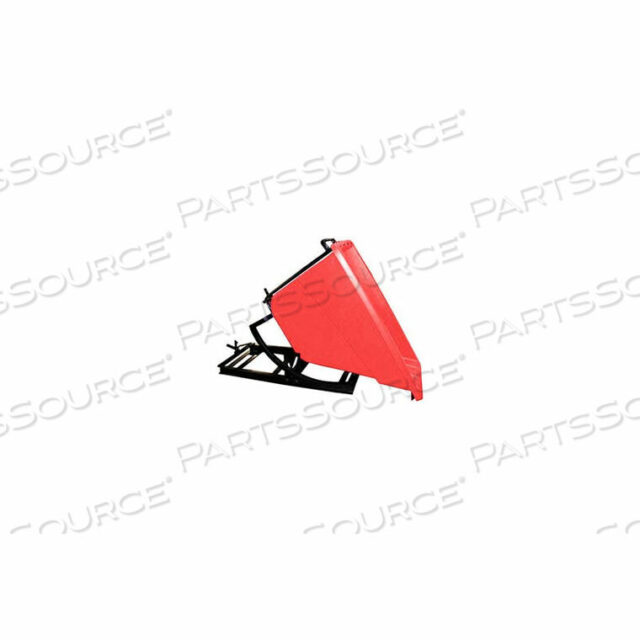 OEM#: SD-5/8 REDПЛАСТИКОВЫЙ САМОРАЗГРУЗОЧНЫЙ БУНКЕР ДЛЯ ПОГРУЗЧИКА, 5/8 КУБ. ЯРДА, ВМЕСТИМОСТЬ 750 ФУНТОВ, КРАСНЫЙ от Bayhead Products