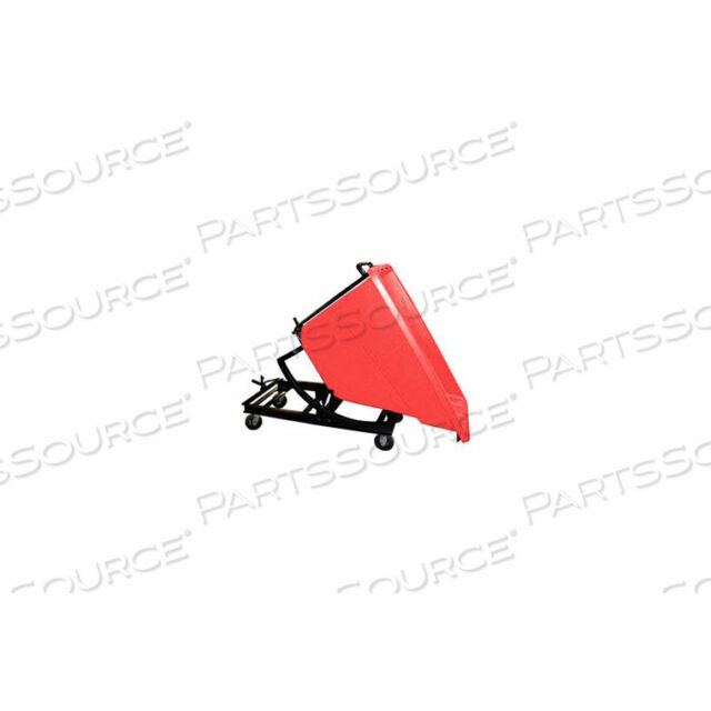 OEM#: SD-5/8C КРАСНЫЙ ПЛАСТИКОВЫЙ САМОРАЗГРУЗОЧНЫЙ БУНКЕР ДЛЯ ПОГРУЗЧИКА С ОСНОВАНИЕМ НА РОЛИКАХ, 5/8 КУБ. ЯРДА, ВМЕСТИМОСТЬ 750 ФУНТОВ, КРАСНЫЙ от Bayhead Products