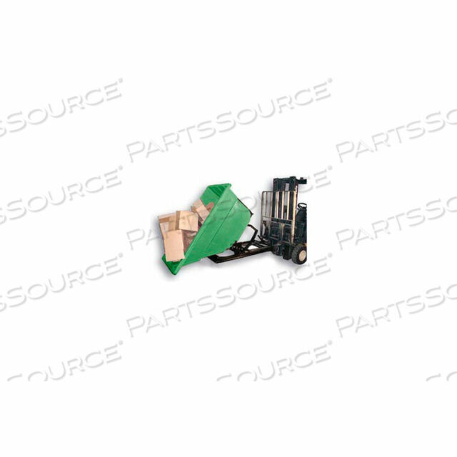 OEM#: SD-1.1 ЗЕЛЕНЫЙ ПЛАСТИКОВЫЙ САМОРАЗГРУЗОЧНЫЙ БУНКЕР ДЛЯ ПОГРУЗЧИКА, 1-1/10 куб. ярдов, ВМЕСТИМОСТЬ 1000 ФУНТОВ, ЗЕЛЕНЫЙ от Bayhead Products