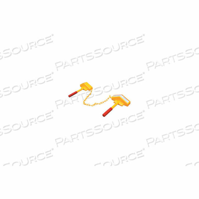 OEM#: SRC/SRCRAILROAD TWIN SINGLE RAIL CAR CHOCKS WITH HANDLE COMBO by Vestil Manufacturing Corp.