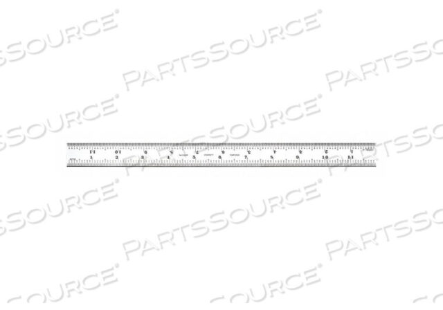 OEM#: C616R-12RULER ЗАКАЛЕННАЯ ПРУЖИННОЙ СТАЛЬЮ 12 Д X 1 Ш от Starrett