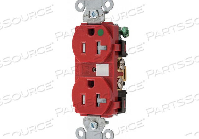 OEM#: 8300REDTRARECEPTACLE DUPLEX 20A 5-20R 125V RED от Hubbell Incorporated, Электромонтажное устройство-Kellums