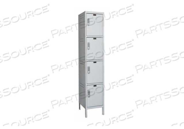 OEM#: UELBP1888-4PLBOX LOCKER SOLID 1 WIDE 4 TIER GRAY от Hallowell