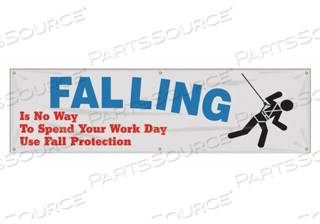 OEM#: MBR877BANNER FALLING IS NOW WAY 28 X 96 ДЮЙМОВ от Accuform Manufacturing, Inc.