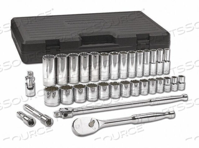 OEM#: 80714DSET SKT STD/DP SAE 1/2DR 12PT от Gearwrench