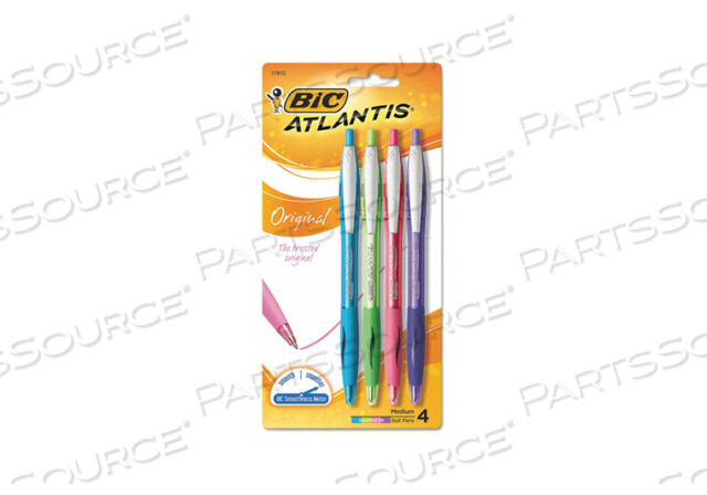 BALLPOINT PENS ASSORTED PK4